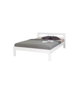 LETTO MATRIMONIALE IN PINO BIANCO 140X200 CM